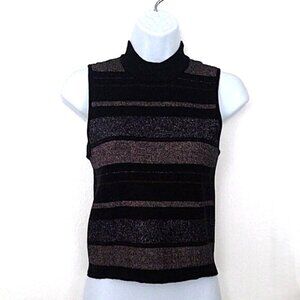 NEW House of Harlow 1960 Crop Top Sparkle Knit Stretch Pullover NWOT Sz M
